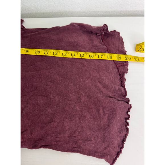 We The Free Womens My Baby Tee Red Maroon Soft Tshirt Size Small - Picture 4 of 6